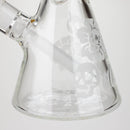 COBRA | 14" sandblasted geometric graphic 7 mm glass bong [YK07] Glass Bong JJ Distribution