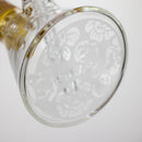 COBRA | 14" sandblasted geometric graphic 7 mm glass bong [YK07] Glass Bong JJ Distribution