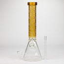 COBRA | 14" sandblasted geometric graphic 7 mm glass bong [YK07] Glass Bong JJ Distribution
