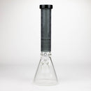 COBRA | 14" sandblasted geometric graphic 7 mm glass bong [YK06] Glass Bong JJ Distribution