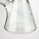 COBRA | 14" sandblasted geometric graphic 7 mm glass bong [YK06] Glass Bong JJ Distribution