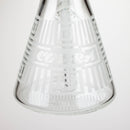 COBRA | 14" sandblasted geometric graphic 7 mm glass bong [YK06] Glass Bong JJ Distribution