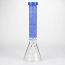 COBRA | 14" sandblasted geometric graphic 7 mm glass bong [YK08] Glass Bong JJ Distribution