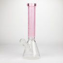 COBRA | 14" sandblasted geometric graphic 7 mm glass bong [YK06] Glass Bong JJ Distribution Pink