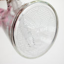 COBRA | 14" sandblasted geometric graphic 7 mm glass bong [YK05] Glass Bong JJ Distribution