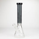COBRA | 14" sandblasted geometric graphic 7 mm glass bong [YK05] Glass Bong JJ Distribution Black
