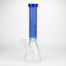 COBRA | 14" sandblasted geometric graphic 7 mm glass bong [YK05] Glass Bong JJ Distribution Blue