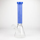 COBRA | 14" sandblasted geometric graphic 7 mm glass bong [YK05] Glass Bong JJ Distribution Jade Blue