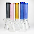 COBRA | 14" sandblasted geometric graphic 7 mm glass bong [YK05] Glass Bong JJ Distribution