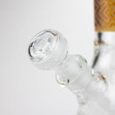 COBRA | 14" sandblasted geometric graphic 7 mm glass bong [YY04] Glass Bong JJ Distribution