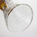 COBRA | 14" sandblasted geometric graphic 7 mm glass bong [YY04] Glass Bong JJ Distribution