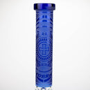 COBRA | 14" sandblasted geometric graphic 7 mm glass bong [YY03] Glass Bong JJ Distribution