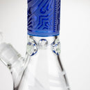 COBRA | 14" sandblasted geometric graphic 7 mm glass bong [YY03] Glass Bong JJ Distribution