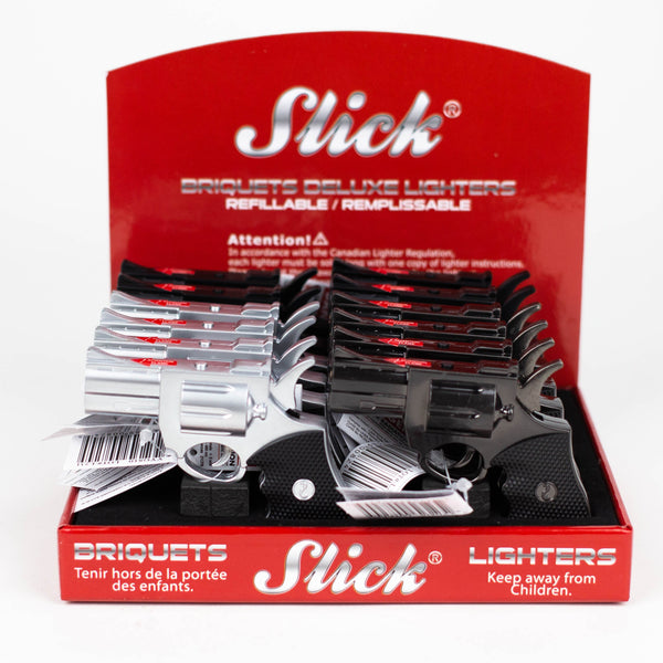 O Slick® | Deluxe Revolver Torch Lighter with built-in Laser pointer  [YYG-810]
