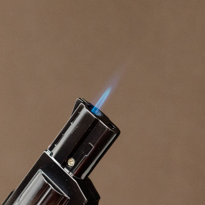 O Slick® | Deluxe Revolver Torch Lighter with built-in Laser pointer  [YYG-810]