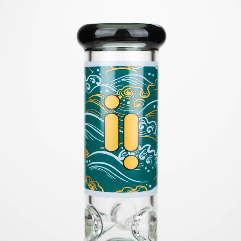 O Infyniti | Untamed 14" 7 mm classic beaker water bong - Koi Fish [GP2021]