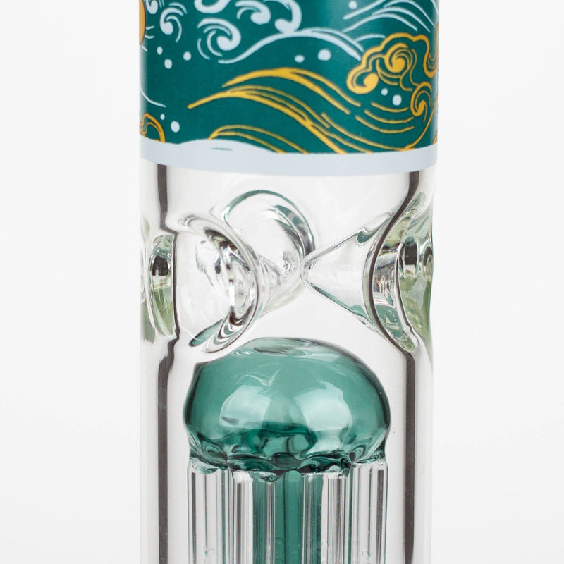 O Infyniti | Untamed 14" 7 mm classic beaker water bong - Koi Fish [GP2021]