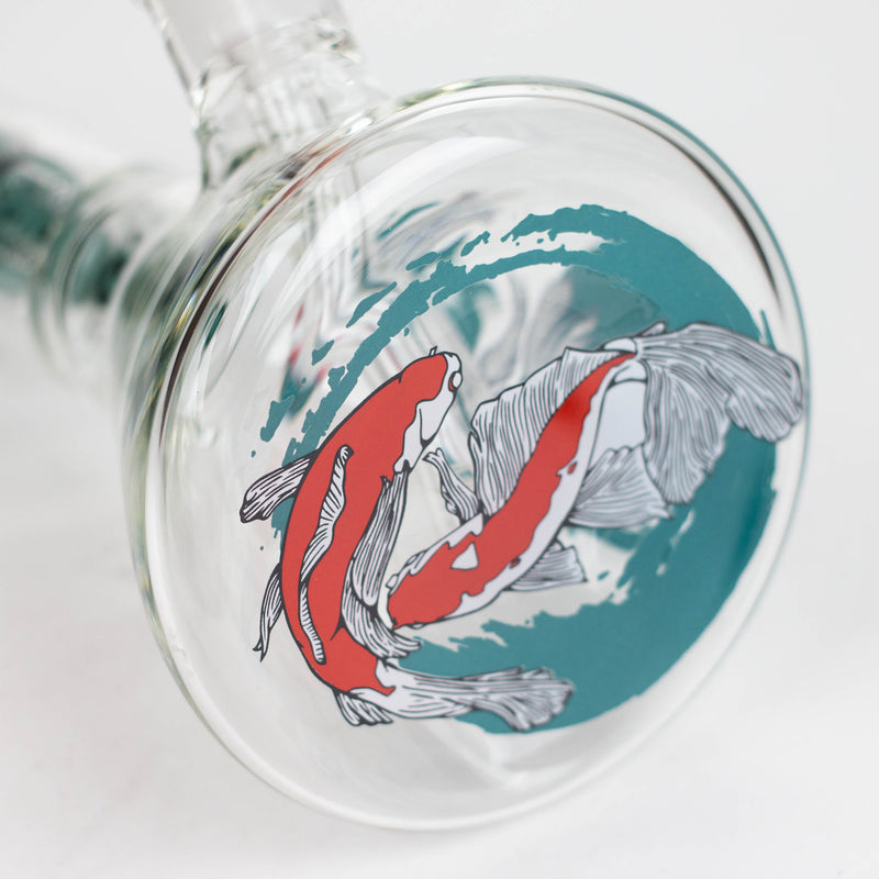 O Infyniti | Untamed 14" 7 mm classic beaker water bong - Koi Fish [GP2021]