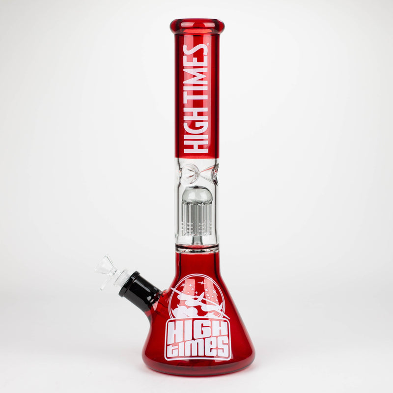 O Infyniti | High Times 16" 7 mm classic beaker water bong with tree arm percolator [HIT1090GP]