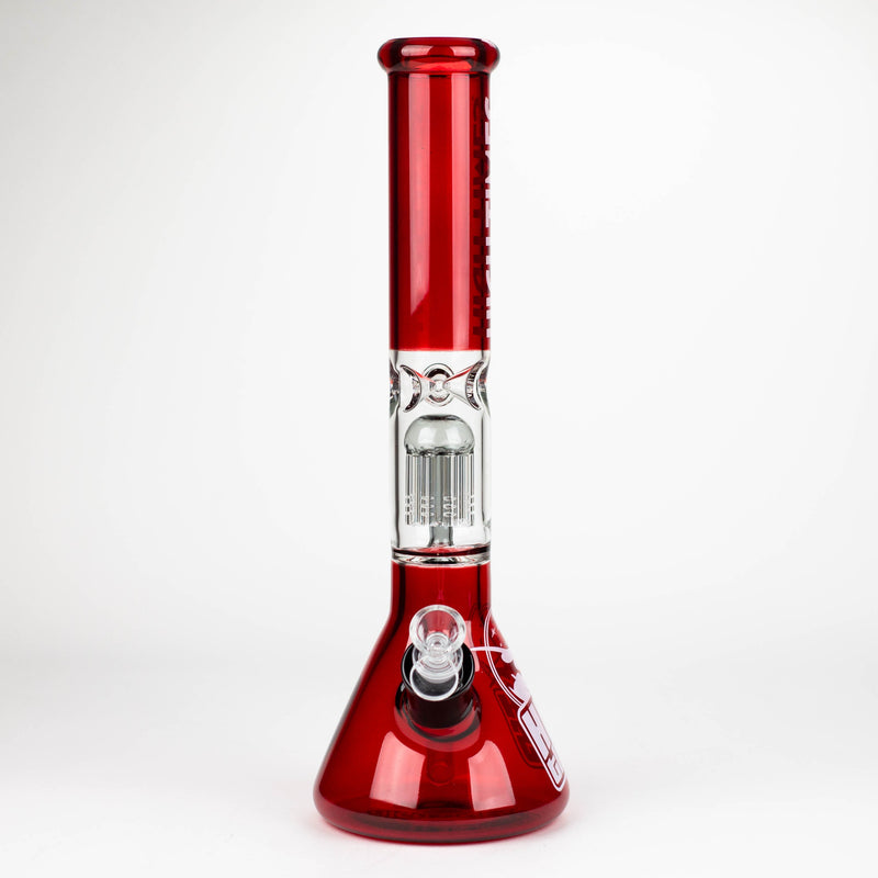 O Infyniti | High Times 16" 7 mm classic beaker water bong with tree arm percolator [HIT1090GP]