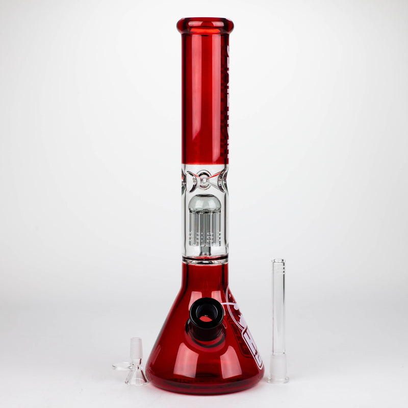 O Infyniti | High Times 16" 7 mm classic beaker water bong with tree arm percolator [HIT1090GP]