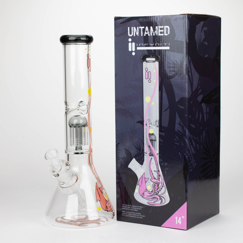 O Infyniti | Untamed 14" 7 mm classic beaker water bong - Octopus [GP2014]