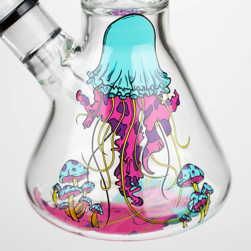 O Infyniti | Untamed 14" 7 mm classic beaker water bong - Jellyfish [GP2016]