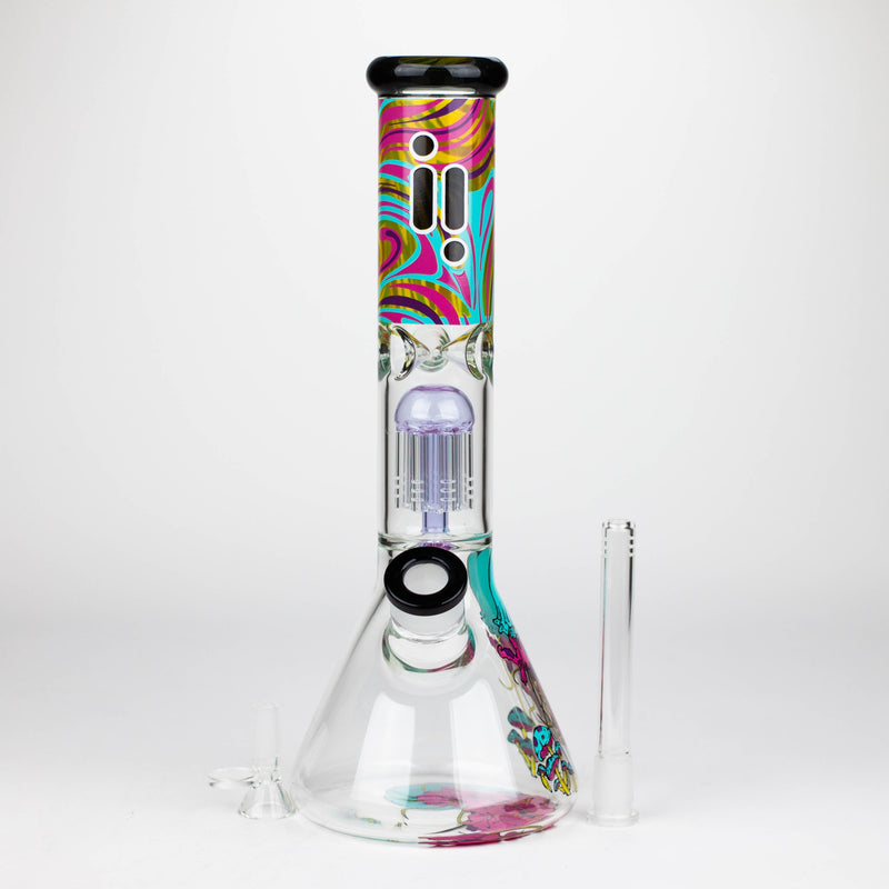 O Infyniti | Untamed 14" 7 mm classic beaker water bong - Jellyfish [GP2016]