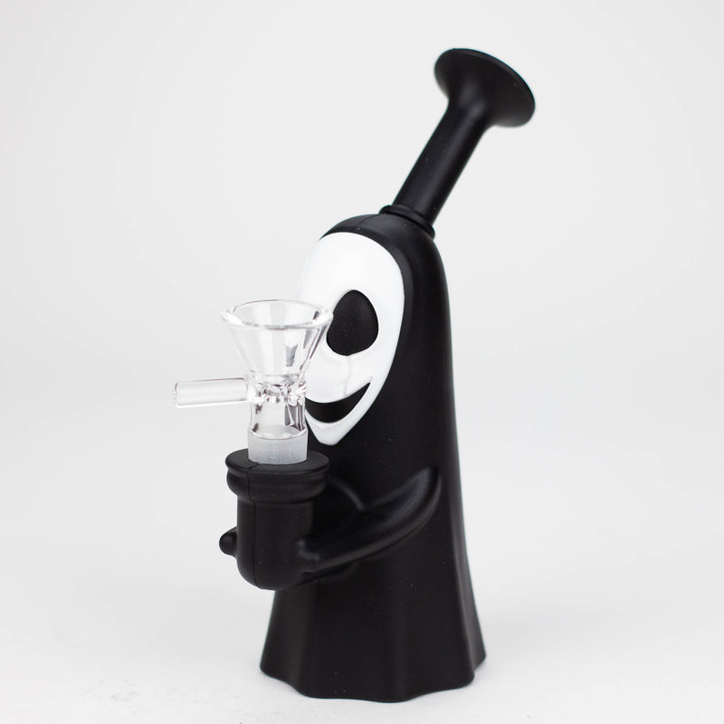 O 6.5" Ghost Face Water Pipe [YS-609]