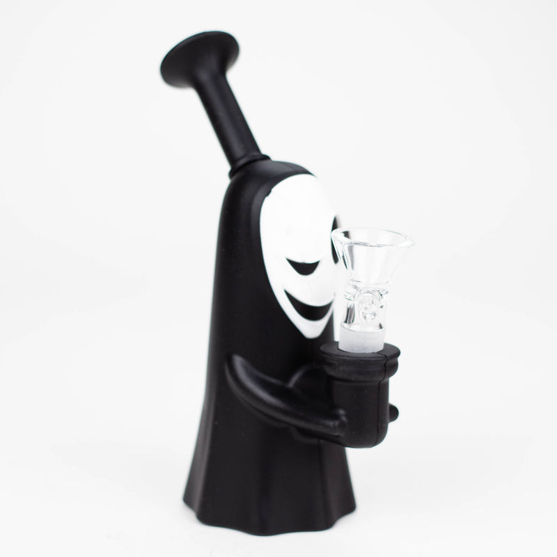 O 6.5" Ghost Face Water Pipe [YS-609]