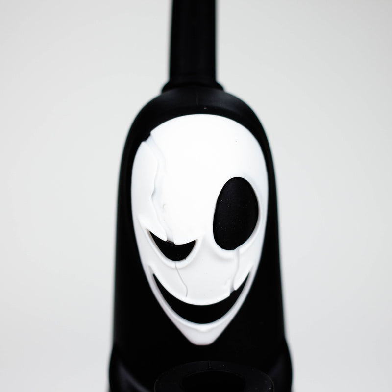 O 6.5" Ghost Face Water Pipe [YS-609]