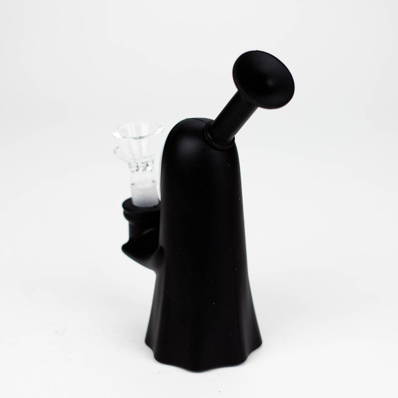 O 6.5" Ghost Face Water Pipe [YS-609]