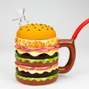 Cermic Hamburger Mug Water Pipe [H319] Ceramic Bong YHS Smoke