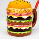 Cermic Hamburger Mug Water Pipe [H319] Ceramic Bong YHS Smoke