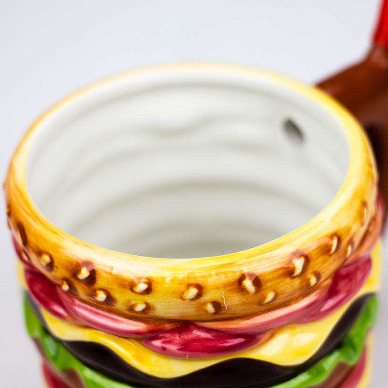 O Ceramic Hamburger Mug Water Pipe [H319]