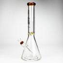 NG | 16 inch 9mm Flat Mouth Beaker [S202] Glass Bong High-End Brands Glass YELLOW