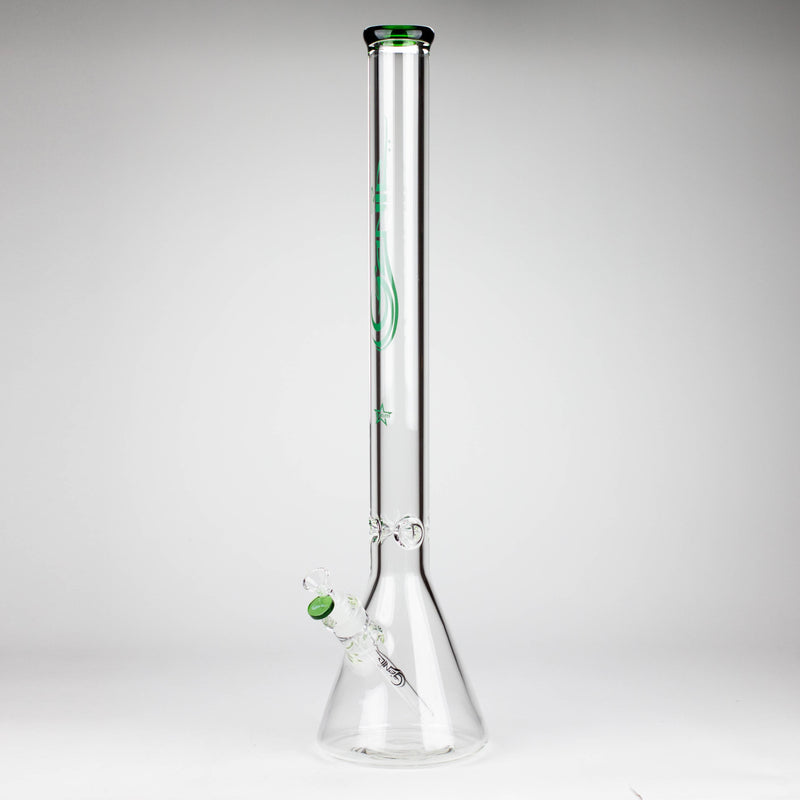 GENIE | 22" 9 mm Beaker Glass Bong [GE1003] Glass Bong ONE Green