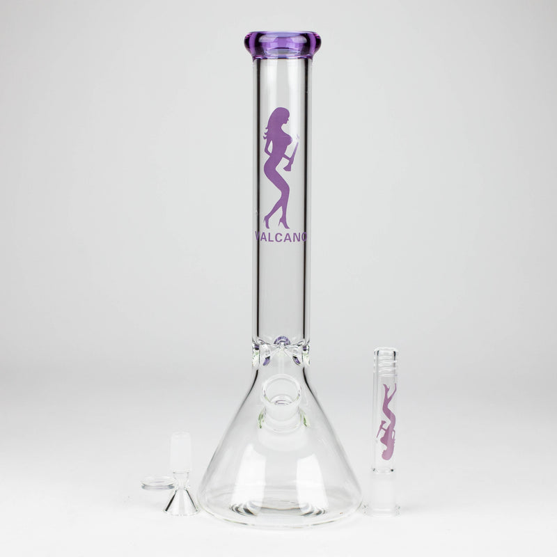 O VALCANO | 12" beaker glass water bong [GB16710]