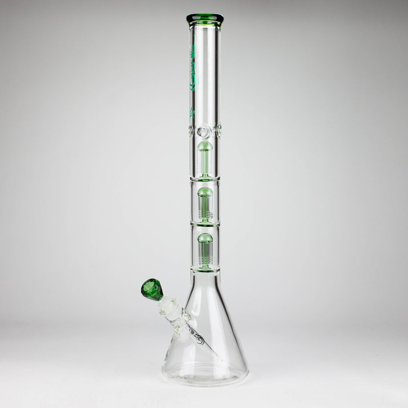 GENIE | 24" 9mm Triple Percolator Beaker Glass Bong [GB1907] Glass Bong ONE