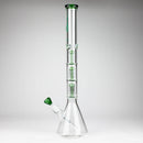 GENIE | 24" 9mm Triple Percolator Beaker Glass Bong [GB1907] Glass Bong ONE