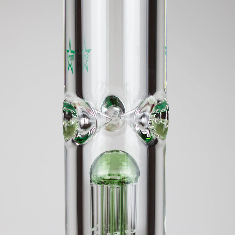 GENIE | 24" 9mm Triple Percolator Beaker Glass Bong [GB1907] Glass Bong ONE
