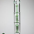 GENIE | 24" 9mm Triple Percolator Beaker Glass Bong [GB1907] Glass Bong ONE