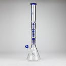 GENIE | 24" 9mm Triple Percolator Beaker Glass Bong [GB1907] Glass Bong ONE Blue