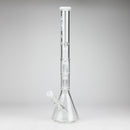 GENIE | 24" 9mm Triple Percolator Beaker Glass Bong [GB1907] Glass Bong ONE White