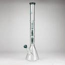 GENIE | 24" 9mm Triple Percolator Beaker Glass Bong [GB1907] Glass Bong ONE Teal