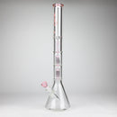 GENIE | 24" 9mm Triple Percolator Beaker Glass Bong [GB1907] Glass Bong ONE Pink