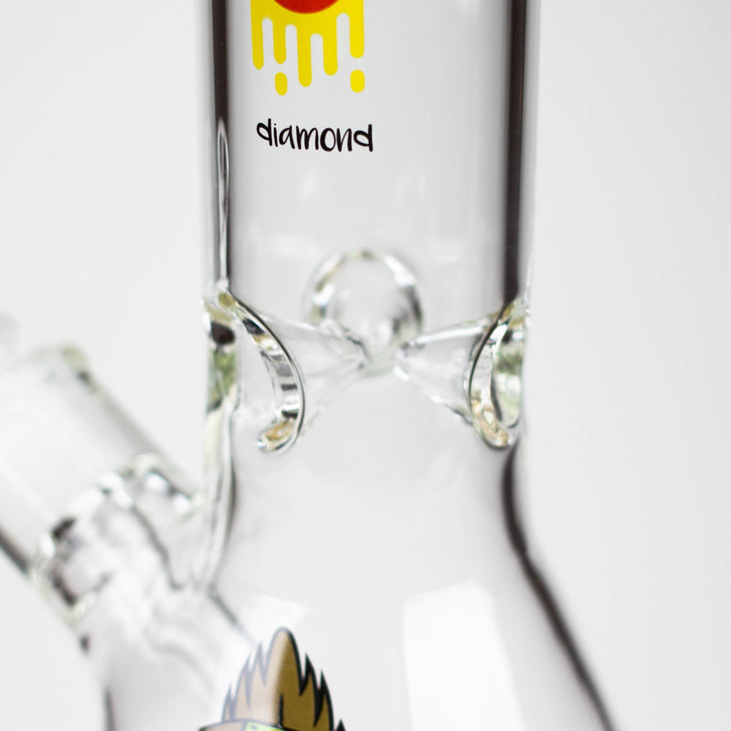 O diamond | 14" Crypto Beaker Glass water Bong