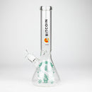 diamond | 14" Crypto Beaker Glass water Bong Glass Bong 420 Paradise Bitcoin - Hang Tight