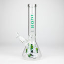 diamond | 14" Crypto Beaker Glass water Bong Glass Bong 420 Paradise Hodl - Skull & Bud