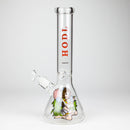 diamond | 14" Crypto Beaker Glass water Bong Glass Bong 420 Paradise Hodl - Ganja Girl